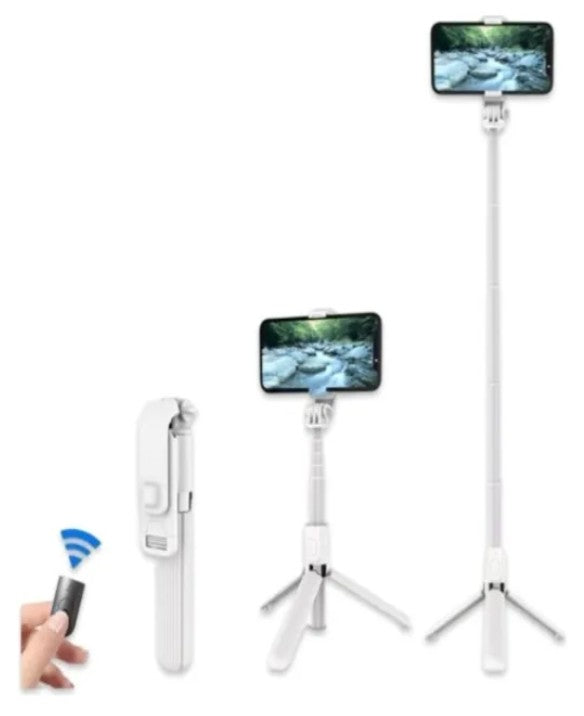 Palo Selfie y Trípode 2 en 1 con Bluetooth