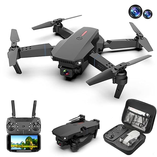 Dron E88 Plegable con Cámara HD