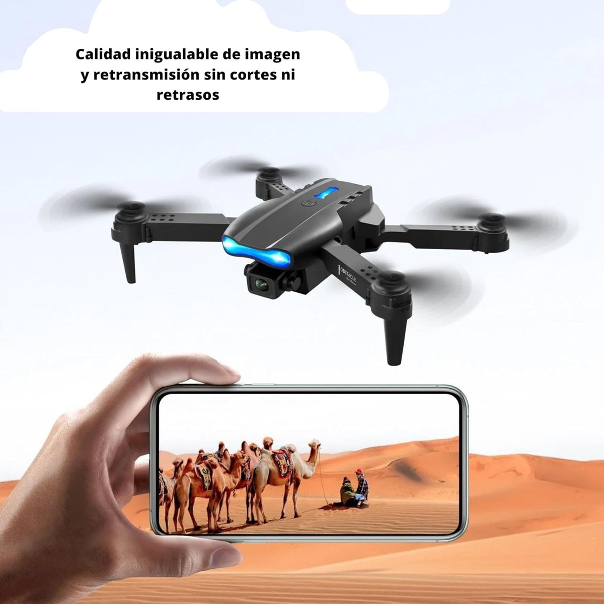 Dron E88 Plegable con Cámara HD