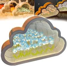 Luz de Noche con Espejo en Forma de Nube