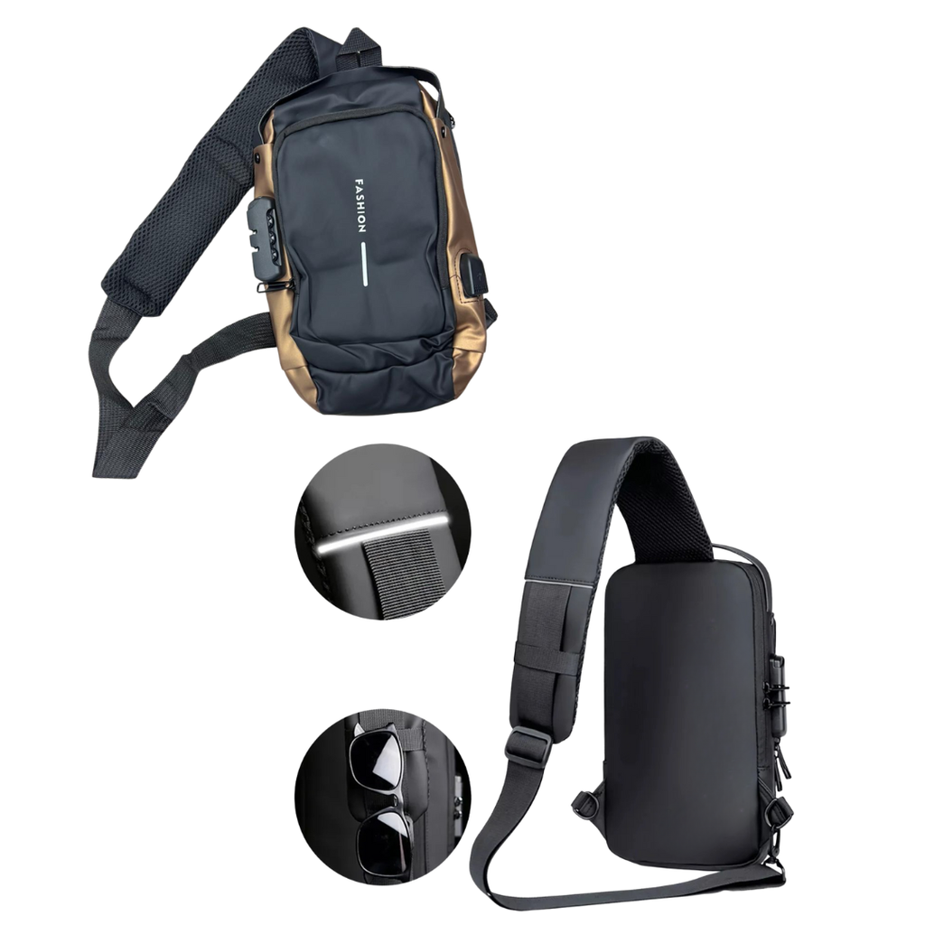 Mochila Antirrobo Crossbody Impermeable con USB