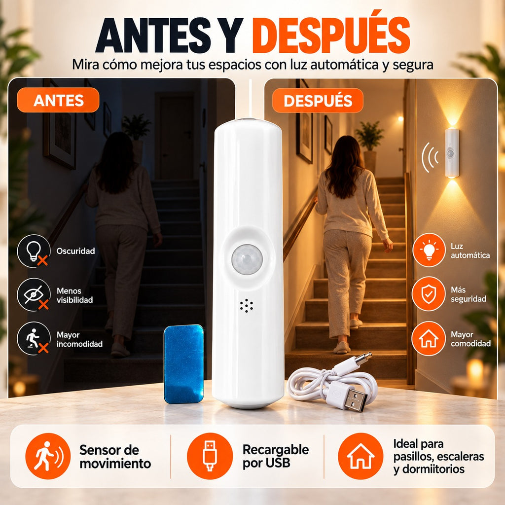 Lámpara LED con Sensor de Movimiento