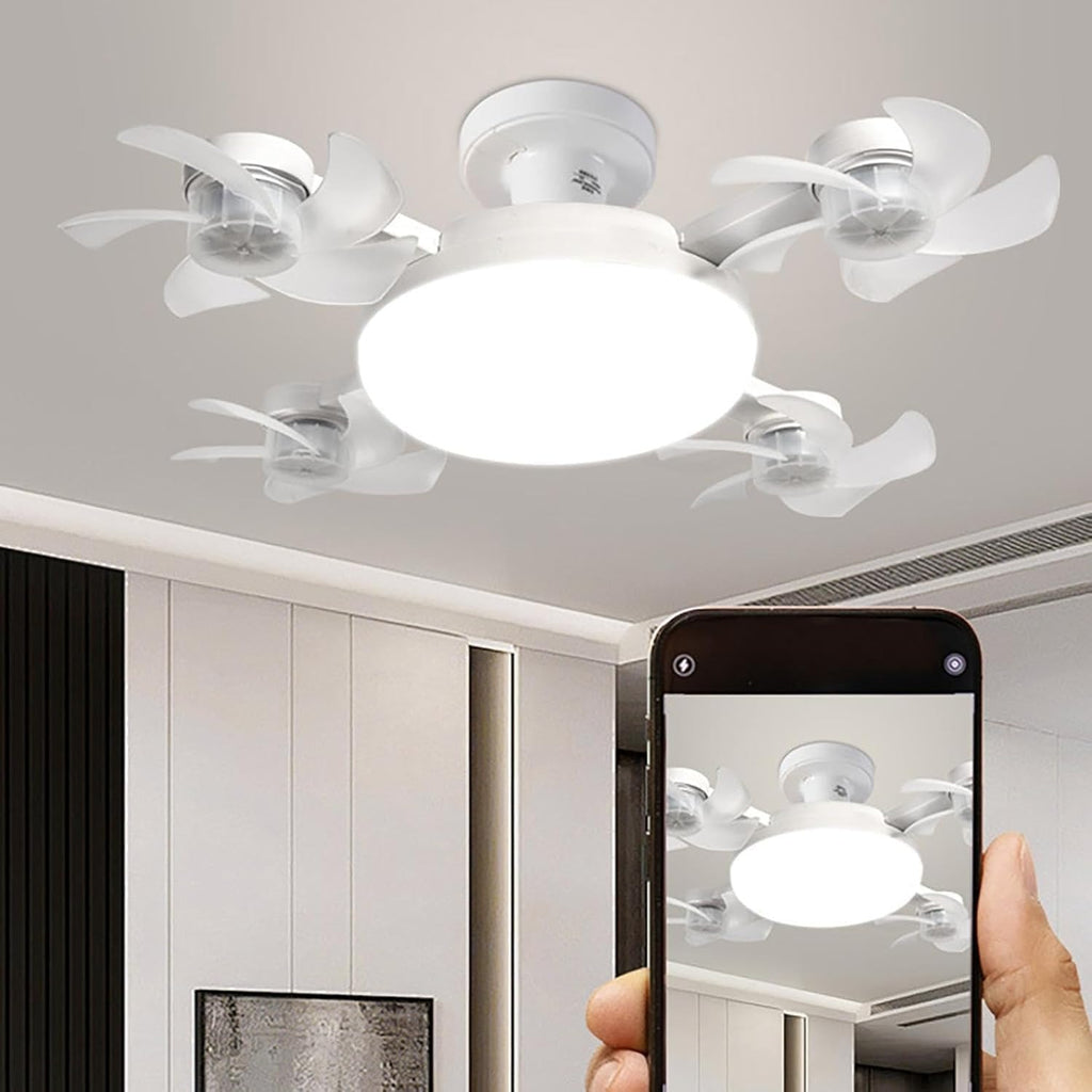 Lámpara LED con Ventilador Integrado 2 en 1