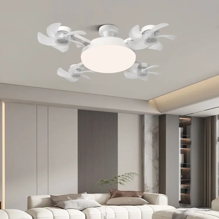 Lámpara LED con Ventilador Integrado 2 en 1