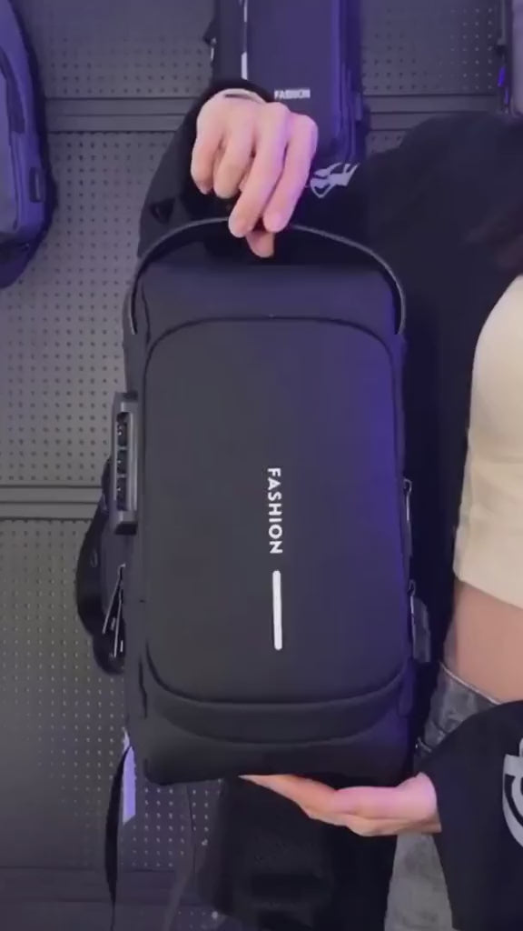 Mochila Antirrobo Crossbody Impermeable con USB